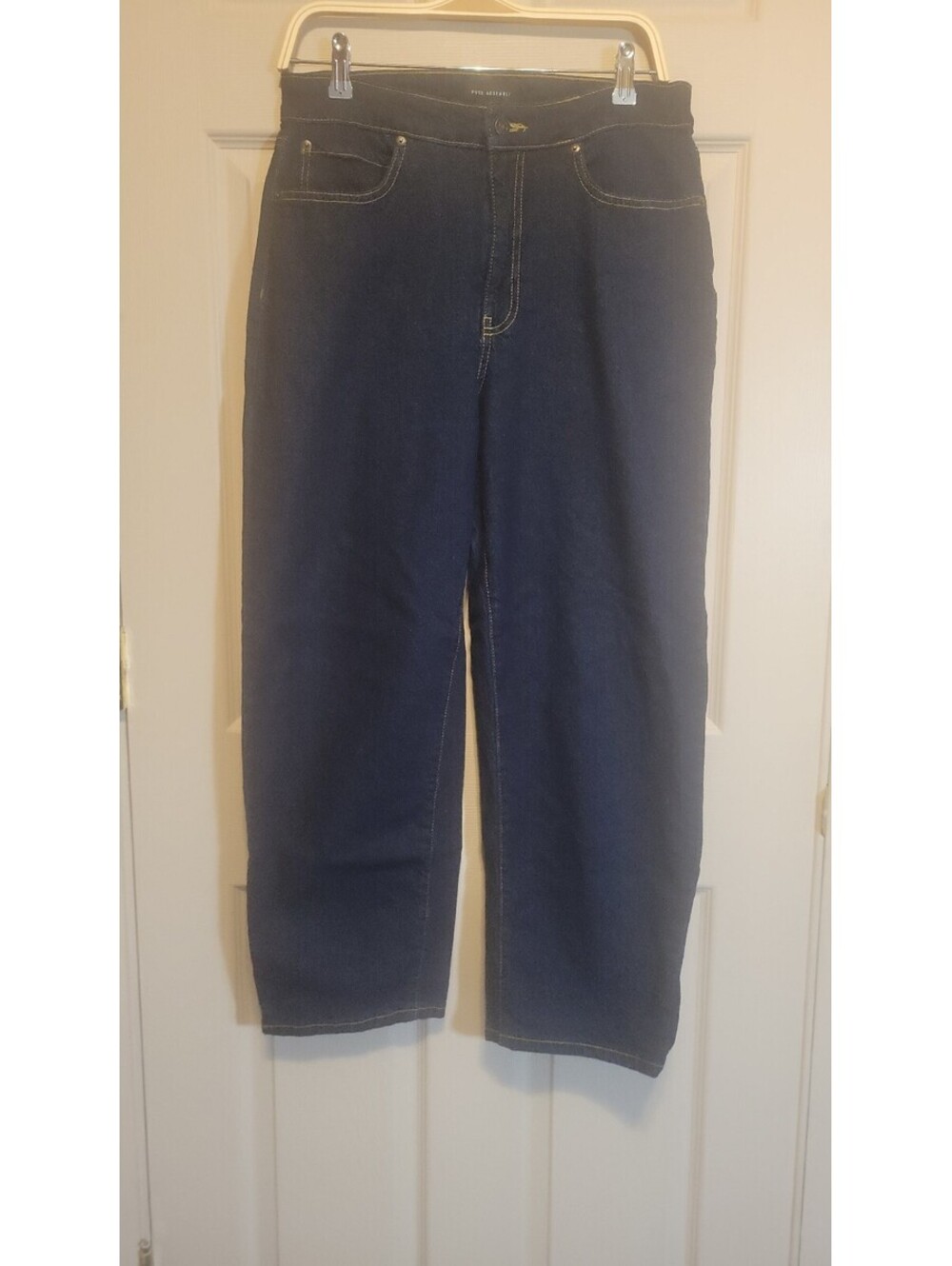 Free Assembly Dark Blue Denim Wide-Leg Jeans